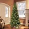 7.5ft. Pre-Lit Slim Portland Pine Cashmere Tips Artificial Christmas Tree, Clear Lights